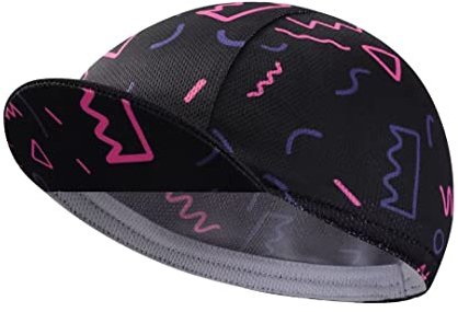 BikingBros Casquette de Cyclisme Noire - en Polyester - Doublure Respirante et Anti-Transpiration