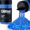 Hemway Premium Glitter Shaker - Sapphire Blue | Fine Metallic Flake Sequins for Resin & Epoxy Crafts | Craft Supplies for Tumblers, Festival, Hair, Face, Body, Eye & Nail Art | 130 g