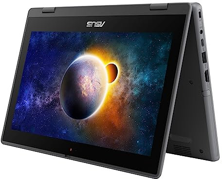 Asus BR1102FGA-YS14T 11.6 Touchscreen Notebook 2 in 1 - HD - 1366 x 768 - Intel Celeron N100 Quad-core [4 Core] 800 MHz - 4 GB RAM totale - 4 GB di memoria - SSD da 128 GB - Grigio minerale