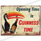 Plaque en métal avec logo Guinness - Plaque murale rétro vintage à suspendre - Pour cuisine, abri de jardin, bar - Fabriqué au Royaume-Uni - Petite taille (15 cm x 10 cm)