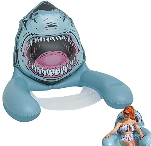 ZORQ Aufblasbarer Poolstuhl,Dicke PVC-Wasserhängematte, Pool-Lounge - Schwimmender Liegestuhl mit Sling-Sitz – Entspannen Sie Sich im Teich, am Strand, im See oder im Schwimmbad