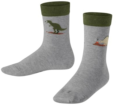 FALKE Unisex Kinder Dinosaurs Socken Baumwolle atmungsaktiv