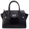 Michael Kors Carmen Umhängetasche mit Krokodilprägung, mittelgroß, Schwarz, Schwarz, Krokodil, Medium