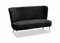 Ares Meble Retro Sofa 2 Sitzer 130x70 cm - Relaxsofa - Vintage Kleine Sofa - Sofa Zweisitzer - Sofabed - Mini Couch - 2er Sofa - Wohnzimmer Couch - Beine Weiß - Schwarz