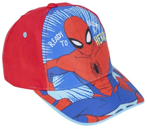 CERDÁ LIFE'S LITTLE MOMENTS Jungen Kindermütze mit Spiderman-Visier, Rot Cap, One Size