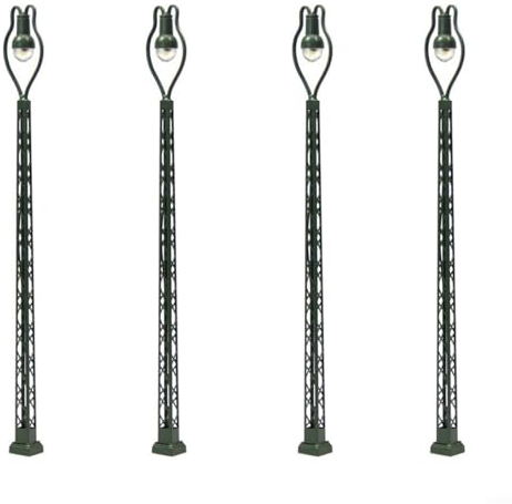 HEIBTENY 8 Stück Modelleisenbahn Lichter 1:160 Landschaft Spur N Licht Layout Lampen & Beleuchtung Für Modelleisenbahnen Straßenlaterne Gaslaterne Gartenlampen Parklaternen