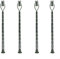 HEIBTENY 8 Stück Modelleisenbahn Lichter 1:160 Landschaft Spur N Licht Layout Lampen & Beleuchtung Für Modelleisenbahnen Straßenlaterne Gaslaterne Gartenlampen Parklaternen
