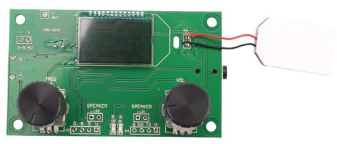 iFutniew FM Radio Receiver Module 87-108MHz Frequency Modulation Stereo Receiving Board with LCD Digital Display 3-5V DSP PLL