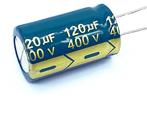 ULVOWZSTZ 6 Stück 400 V 120 UF Hochfrequenz-Niedrigimpedanz 400 V 120 UF Aluminium-Elektrolytkondensator Größe 18 * 30