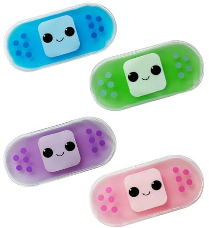 Boo Boo Packs de glace en gel pour enfants, blocs de glace pour blessures, pack froid, thérapie par le froid, soulagement de la douleur pour les coupures mineures