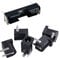 Goorvoucs 5Pcs DC Power Jack Socket Female Panel Mount Connector & 5Pcs AA/1.5V/PP3 Battery Holder/Connector with Switch