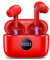 Kopfhörer Kabellos Bluetooth Rot, In Ear Kopfhörer Bluetooth 5.3 mit 4 ENC Noise Cancelling Mic, Kopfhörer Kabellos LED Anzeige, 40Std Earbuds, HiFi Stereo IP7 Wasserdicht Ohrhörer für Arbeit