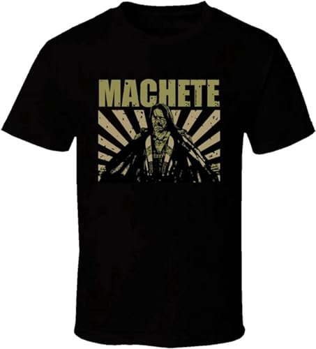 JieZhiChun Machete Danny Trejos Mexican Actor Action Mens T Shirt Black XXL