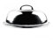 Couvercle de wok rond multifonctionnel en acier inoxydable avec poignée Couvercle Teppanyaki pour la friture, la cuisson à la vapeur et les grillades à la maison 36 cm