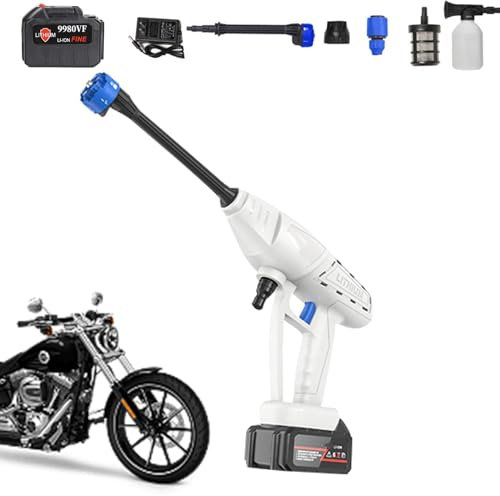 Nettoyeur Haute Pression portatif - Machine de Nettoyage de Voiture électrique à Haute Pression | Lave-Auto Haute Pression portatif, Pratique et Portable pour vélo et Automobile