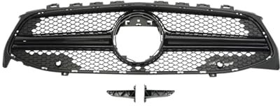 Kühlergrill Panamericana GT Diamantgrill CLA35 45 AMG Style Kühlergrill Für Benz CLA Coupé Limousine Shooting Brake W118 X118 C118 180 260 2019-2023 Auto Frontgrill(CLA35 B WO H)