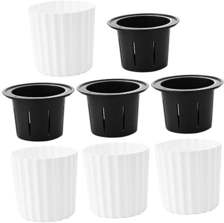 Happyyami 4pièces Pots à Orchidées Auto-arrosants De Pots Plastique Blanc pour Plantes Intérieur pour Orchidées Et Fleurs Accessoires De Jardinage Pratiques Et Élégants