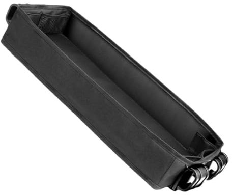 BESTonZON Support Universel pour Accessoires de Poussette Porte-gobelet Accès Au Téléphone Organisateur D'accessoires pour Poussette Plateau Noir
