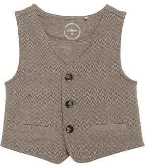 s.Oliver Festive Weste aus Sweatstoff