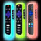 GMXT Silikon-Schutzhülle für Roku-Fernbedienung, Abdeckung für Hisense/TCL Roku TV Steaming Stick/Express, Universal-Ersatz-Steuerung, Silikonhülle, leuchtet im Dunkeln, 3 Stück (blau/grün/pink)