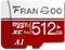 FranGoo 512GB Micro SD Memory Cards, SD Card，UHD Video for GoPro，Action Camera，4K Camera Pro，Smartphone，MicroSDXC Memory Card UHS-I U3 A1 V30