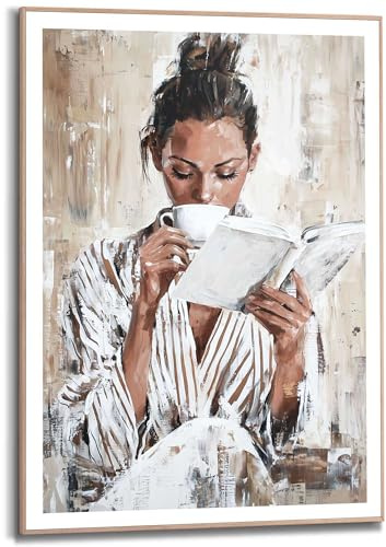 REINDERS Gerahmtes Bild, Morning Reading, Wohnzimmer, MDF, 70 x 50