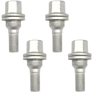 BASPHHH écrou Jante Compatible avec Peugeot pour 206 308 3008 17 mm Écrous de Roue de Voiture Boulons Siège Plat