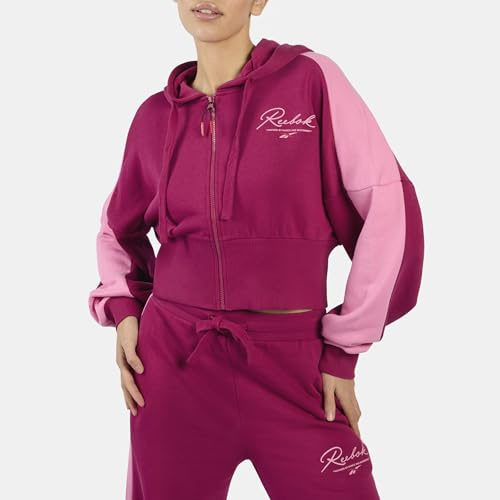 Reebok Heritage Dance Cropped Hoodie Purple