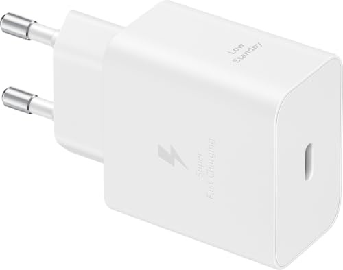 Samsung Adaptateur de Charge Rapide EP-T4511N, Chargeur USB-C avec Charge Rapide de 45 W, Compatible avec Les appareils d'autres Fabricants, Blanc