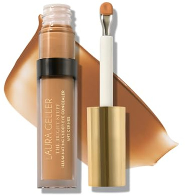 LAURA GELLER NEW YORK The Bright Stuff Illuminating Under Eye Concealer with Cooling Metal Tip - Light Coverage (05 Golden Medium)