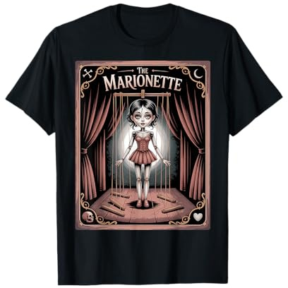 Gothic Marionette Puppe Dark Circus Art T-Shirt