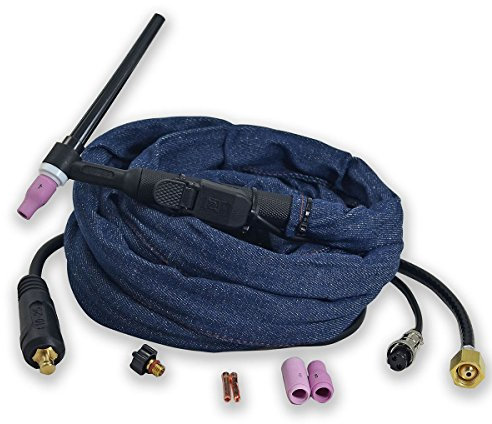 RIVERWELD WP 9 wp-9 F 125 Amp raffreddato ad aria TIG torcia completa testa flessibile 3,8 meters