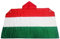 AZ FLAG - Umhangflagge Ungarn - 150x90 cm - Ungarische Cape Fahne 100% Polyester mit Messing-Ösen - 110g