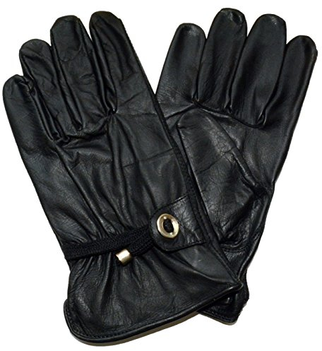 Black Jungle Handschuhe, Lederhandschuhe für Reiter und Biker. Damen, Herren, Schwarz, Gloves M