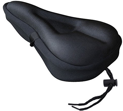 Zacro Coprisella Bici Gel Extra Morbido-Copri Sella Bici Imbottito Antiscivolo,Coprisella Cyclette Compatibile Peloton,Unisex per Interni/Esterni,MTB E-Bike Spinning,Impermeabile con Design Ergonomico