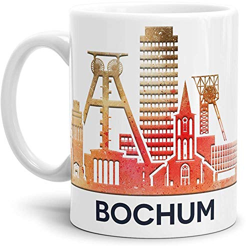 Tassendruck Bochum-Tasse Skyline - Kaffeetasse/Mug/Cup - Qualität Made in Germany
