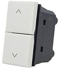 Botón de enclavamiento doble para bajar, compatible con Bticino Axolute (blanco)