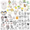 DAHI Unicorn Iron-On Transfers: Heart, Animals, Skull Pattern, Dream Catcher Patches - Heat Transfer Sticker for Clothing, T-Shirt, Jeans, Bags - DIY (1 Pack)