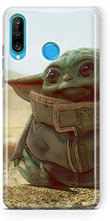 ERT GROUP Handyhülle für Huawei P30 Lite Original und offiziell Lizenziertes Star Wars Muster Baby Yoda 003 optimal an die Form des Handy angepasst, hülle aus TPU