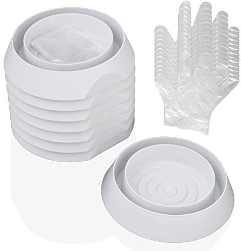 Katai - 8-Pack Bed Bug Trap Interceptors - Indoor White Bedbug & Insect Detector Traps for Funiture Legs