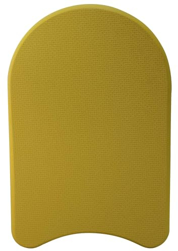 Kemp USA Heavy-Duty Small Kickboard for Swimming - Made with Durable EVA Foam - Essential Swimming Accessories for Swim Training & Water Exercises for Adult - Yellow