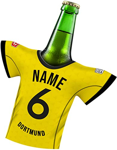 my fan shirt PERSONALISIERTES Trikot passend für Dortmund Trikot kühler Fans | offizieller Flaschenkühler Getränkekühler Fanartikel by MYFANSHIRT.com
