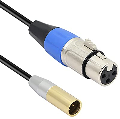 MEIRIYFA Cavo Adattatore da Mini XLR Maschio a XLR Femmina - 3 Pin, Cavo Audio 0,3 m