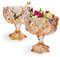 Bernsteinglas Dessertschalen mit Löffel, Eisschalen für Obstsalat, Milchshakes, Gewürz, Eisbecher, Party, 284 ml, 2 Stück