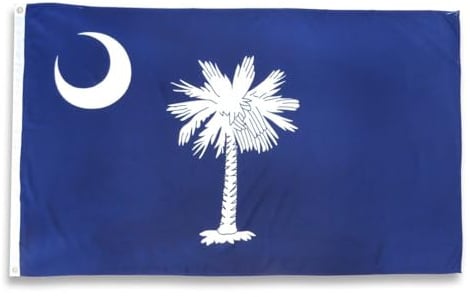 Sonia Originelli South Carolina Länderflagge 90 x 150 cm - Fanartikel in der south carolina Nationalflagge für WM, EM und Public Viewing