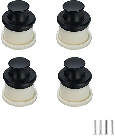 SYDARSYN 4 Stück Schubladengriffe mit Druckknopf Push Button Catch Door Lock Möbelschloss Türschrank Pull Lock für Wohnwagen Wohnmobil Bootsknopf Yachten Caravan Einzelloch