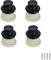 SYDARSYN 4 Stück Schubladengriffe mit Druckknopf Push Button Catch Door Lock Möbelschloss Türschrank Pull Lock für Wohnwagen Wohnmobil Bootsknopf Yachten Caravan Einzelloch