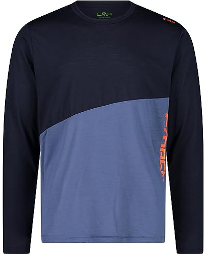 CMP Herren Longsleeve, Black Blue, 48