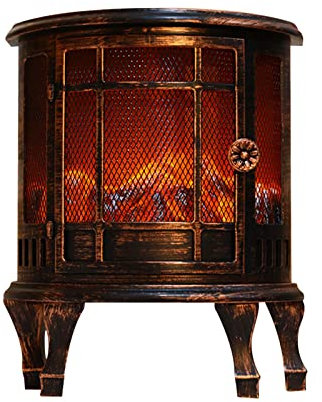 Limitoll Fireplace Lantern Decor | Flame Effect LED Lantern Decor - for Her, Christmas Decorations for Wall Window Home Bar Restaurant, Retro Brazier Ornaments