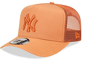 New Era Basebalkappe New York Yankees Fanartikel Mesh Snapback A-Frame Trucker Braun - One-Size
